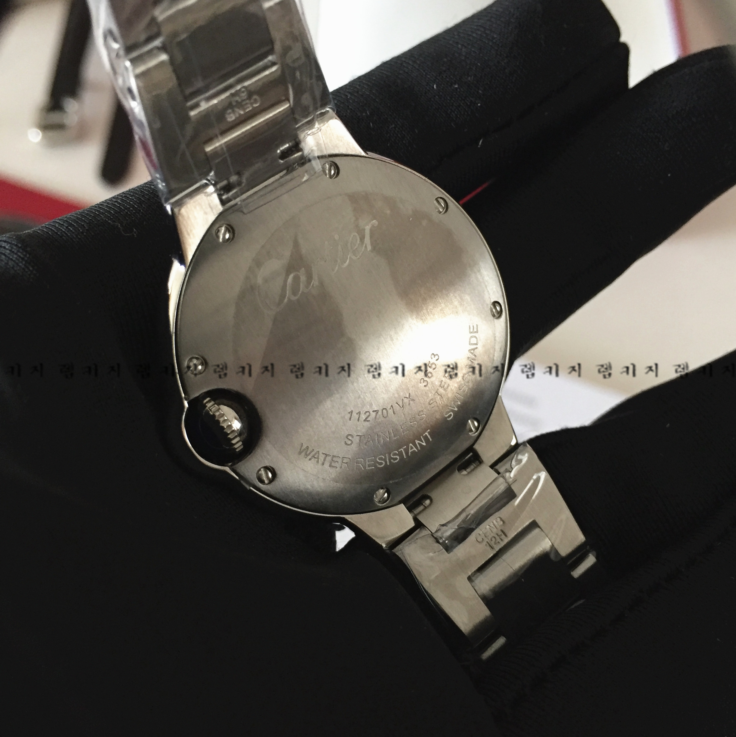 까르띠에 발롱블루 은장 남성용 메탈시계